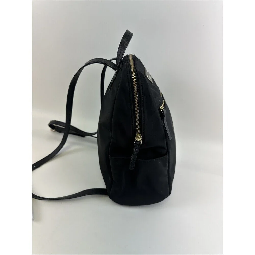 Kate Spade Blake Avenue Hilo Backpack Black Zip Nylon Small Adjustable Shoulder